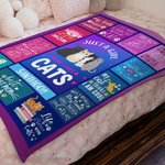 Personalised Just A Girl Who Loves Dogs Pet Throw Blanket with Name Soft & Warm Gift for Cat Dog Pet Lover Owner