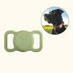 Gepersonaliseerde Silicone AirTag Houder voor Halsband met Gegraveerde Naam Telefoon Nummer Huisdier Portret Benodigdheden Cadeau voor Hond Huisdier Liefhebbers