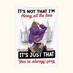 Personalized You're Always Sexy Busy City Blanket Romantic Home Decoration Valentine's Day Anniversary Gift for Couple