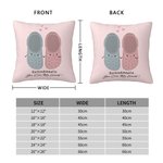 Gepersonaliseerd You Croc My World Kussenhoes Schattige Handen Vasthoudende Pantoffel Home Decoratie Grappig Valentijnsdag Verjaardagscadeau voor kopp