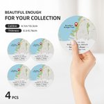 Carte personnalisée de l'endroit où tout a commencé Set de 4 sous-verres ronds avec noms, adresse et date Anniversaire Cadeau de Saint-Valentin pour l