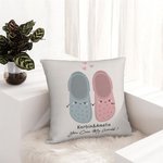 Gepersonaliseerd You Croc My World Kussenhoes Schattige Handen Vasthoudende Pantoffel Home Decoratie Grappig Valentijnsdag Verjaardagscadeau voor kopp