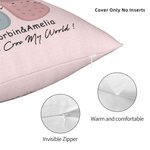 Gepersonaliseerd You Croc My World Kussenhoes Schattige Handen Vasthoudende Pantoffel Home Decoratie Grappig Valentijnsdag Verjaardagscadeau voor kopp