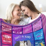 Couverture personnalisée Just A Girl Boy Who Loves Dogs avec nom Cadeau d'anniversaire pour chat, chien, propriétaire d'un animal de compagnie