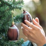 Personlig rugbyprydnad med namn och nummer Little League Heminredning Present till rugbyspelare Tränare