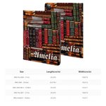 Bibliothèque Personnalisée Livre Design Rétro Etui Protecteur avec Nom pour iPad Amoureux des Livres