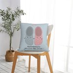 Gepersonaliseerd You Croc My World Kussenhoes Schattige Handen Vasthoudende Pantoffel Home Decoratie Grappig Valentijnsdag Verjaardagscadeau voor kopp