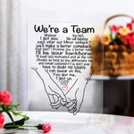 Plaque Acrylique Personnalisée avec Noms Décoration de Maison Cadeau de Saint Valentin pour Couple