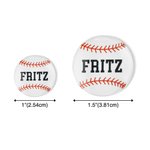 Personalized Set of 5 3D Bat Knob Decal Stickers with Name Number and Logo Baseball Gifts for Sports Players Lovers