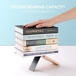 Personnalisé 1 paire de serre-livres pour étagères Bibliothèque Livre Design rétro avec nom Cadeau pour amoureux des livres