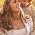 Personalisierte Amors Pfeil und Herz Halskette Namen mit 2 Geburtssteine Valentinstag Geschenk für Liebespaar Damen