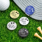 Personalized You're All I Need Golf Ball Marker Magnetic Hat Clip with Initials and Text Couple Golf Accessories Valentine's Day Gift for Golf Lover