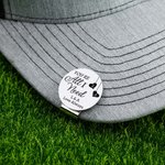 Personalized You're All I Need Golf Ball Marker Magnetic Hat Clip with Initials and Text Couple Golf Accessories Valentine's Day Gift for Golf Lover