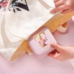 Personalised Metallic Colour Initial Jewellery Box with Name Rose Portable Travel Accessory Wedding Birthday Gift for Women Girls