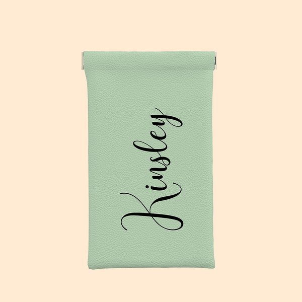 Personalised Squeeze Top Glasses Case Waterproof Storage Pouch with Name Wedding Birthday Gift for Family Friend