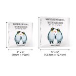 Gepersonaliseerde You're My Penguin Vierkante Acryl Plaque Valentijnsdag Verjaardagscadeau voor haar hem paar