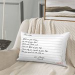 Taie d'oreiller personnalisée avec nom et texte pour la Saint-Valentin Cadeau d'anniversaire pour couple Famille