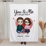 Manta Personalizada Tú y Yo Tenemos Esto Regalo de San Valentín Cumpleaños para Pareja Esposa Marido