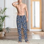 Pyjama à Manches Longues Personnalisé avec Portrait Nom Animaux Pantalon ou Set à Choix Cadeau Anniversaire pour Amoureux de Chien