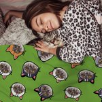 Couverture douce personnalisée avec portrait de chien ou de chat Cadeau d'anniversaire pour le propriétaire d'un animal de compagnie