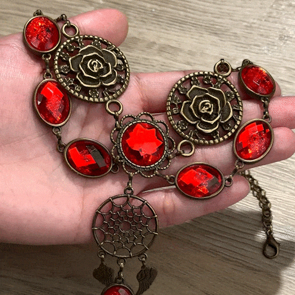 Bijoux pour Visage de Cheval Médiéval Bronze Antique Bandeau de Spectacle Personnalisé avec Pierre de Naissance et Initiale