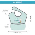 Spersonalizowany pierwszy zajączek wielkanocny Easter Eggs Wodoodporny śliniak dla niemowląt z kieszonką Regulowane zapięcie na krawat Prezent na baby shower dla niemowląt