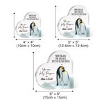Personalized You're My Penguin Heart Shaped Acrylic Plaque Valentine's Day Anniversary Gift for Couple