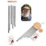Personalized Photo Cardinal Wind Chimes with Name Outdoor Accessories Garden Decor Memorial Sympathy Gift for Family Friend