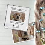 Henkilökohtainen valokuva Pet Memorial Stone nimellä Stands Desk Ornament Pet Loss lahja