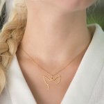 Personalizado perro gato orejas contorno collar dibujo colgante joyería regalo de cumpleaños para el dueño de mascota amante