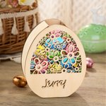 Tirelire de Pâques Modèle Œuf Boîte Personnalisée avec Nom Cadeau de Pâques pour Enfant