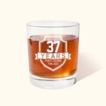 Verre à Whisky 295ml Personnalisé avec Année et Texte Cadeau de Fête des Pères pour Homme Amateur de Vin