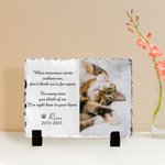 Henkilökohtainen valokuva Pet Memorial Stone nimellä Stands Desk Ornament Pet Loss lahja