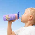 Personalizzato Peter Rabbit 12 oz in acciaio inox Tumbler Flip Top Sippy Cup con cannuccia in silicone Compleanno Pasqua Holiday Gift per bambini