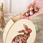 Tirelire de Pâques Modèle Œuf Boîte Personnalisée avec Nom Cadeau de Pâques pour Enfant