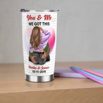 Personalisierte Sie und ich 20oz Edelstahl Becher mit Namen Valentinstag Geschenk für Paar