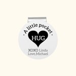 Personalisierte Golf Ball Marker Magnetische Hut Clip mit Herz und Text Paar Golf Zubehör Valentinstag Geschenk für Golfliebhaber