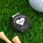 Personalisierte Golf Ball Marker Magnetische Hut Clip mit Herz und Text Paar Golf Zubehör Valentinstag Geschenk für Golfliebhaber
