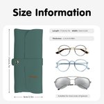 Personalised PU Leather Multi Colour Glasses Storage Bag with Name Birthday Wedding Gift for Friend or Family
