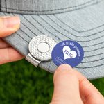 Personalisierte Golf Ball Marker Magnetische Hut Clip mit Herz und Text Paar Golf Zubehör Valentinstag Geschenk für Golfliebhaber