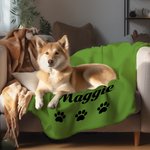 Coperta personalizzata per animali domestici con nome, morbida e calda per cani e gatti, regalo per chi ama gli animali.