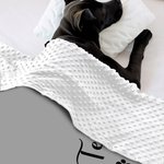 Coperta personalizzata per animali domestici con nome, morbida e calda per cani e gatti, regalo per chi ama gli animali.