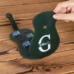 Support de médiators de guitare portable personnalisé avec 3 médiators de ciel étoilé pour stocker jusqu'à 18 médiators Boîte de rangement Cadeau pour les amoureux de la guitare et les guitaristes