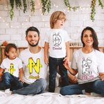Personalizado lindo conejito Chick Letras Onesie bebé Camiseta Sudadera Padres-niños Ropa Pascua Baby Shower Regalo para la familia Kid