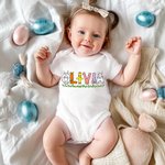 Personalisierte niedlichen Hase Huhn Muster Name Ostern Shirt Sweatshirt Baby Onesie Eltern-Kinder-Kleidung Ostern Geschenk für Familie