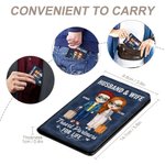 Henkilökohtainen Travel Partners for Life PU Nahka Passport Cover Ystävänpäivä Travel Trip Accessory Lahja pariskunnalle Ystävät