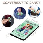 Personalized Solid Color Map Husband & Wife Together Since Years Passport Cover Valentine's Day Gift for Couple Friend