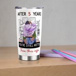 Personlig You're Still Hotter Than This Coffee 20oz Stainless Steel Tumbler Valentinsdag Jubileumsgave til par
