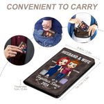 Personalizado Juntos desde hace muchos años Funda de pasaporte a cuadros Regalo de viaje de San Valentín para parejas