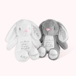 Personalisierter Niedlicher Kuschelhase zur Erinnerung Trösterplüschtier für Sternenkinder Engel-Baby und Gedenkmomente Fehlgeburt Gedenkgeschenk